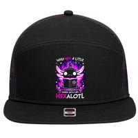 Why Hex A Little When U Can Hex Alotl Axolotl Halloween  7 Panel Mesh Trucker Snapback Hat