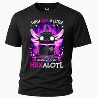 Why Hex A Little When U Can Hex Alotl Axolotl Halloween  Cooling Performance Crew T-Shirt
