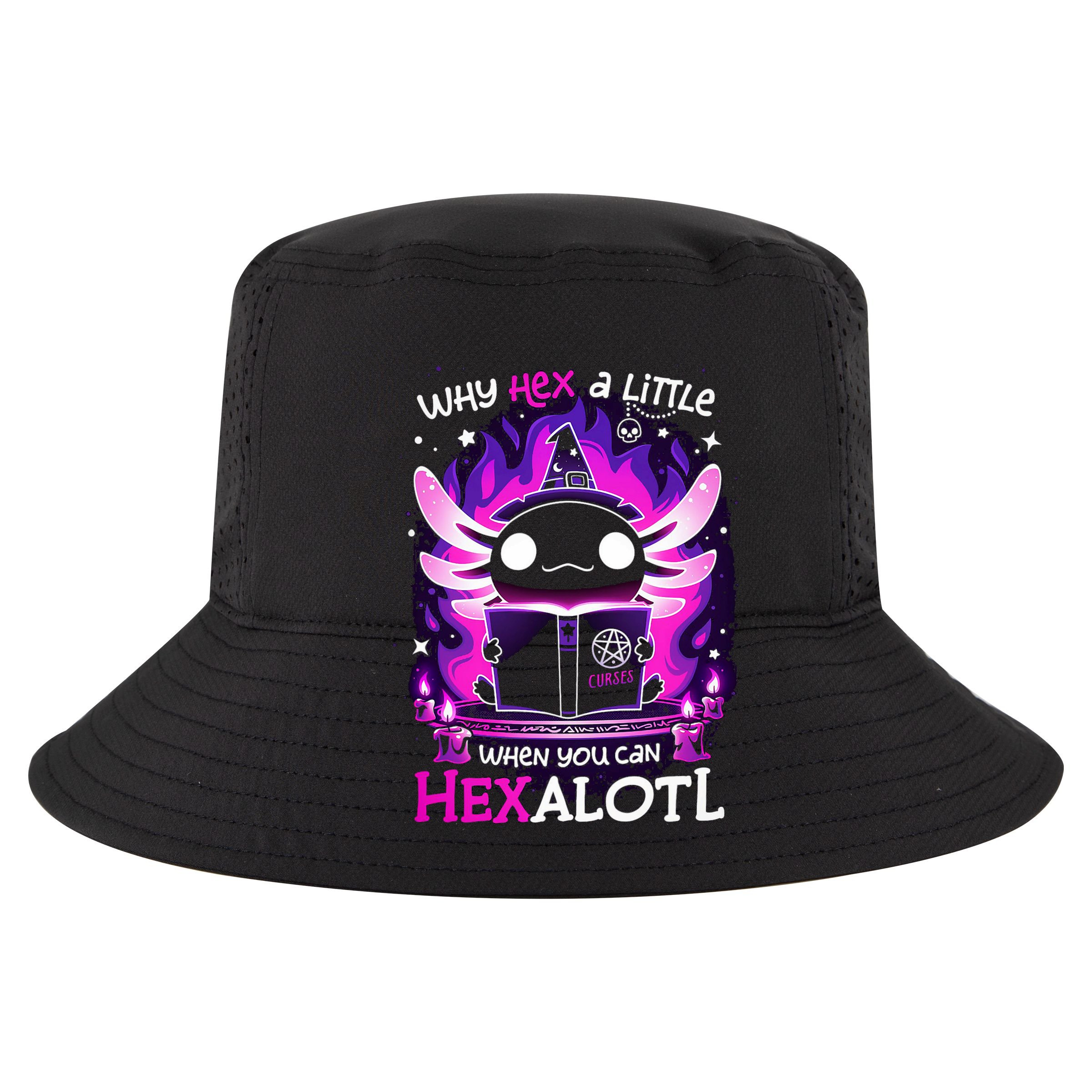 Why Hex A Little When U Can Hex Alotl Axolotl Halloween  Sweatshirt