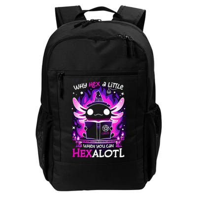 Why Hex A Little When U Can Hex Alotl Axolotl Halloween  Backpack