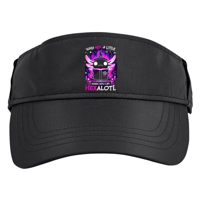 Why Hex A Little When U Can Hex Alotl Axolotl Halloween  Adult Drive Performance Visor