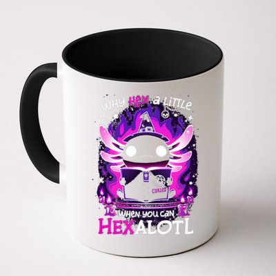 Why Hex A Little When U Can Hex Alotl Axolotl Halloween  Mug