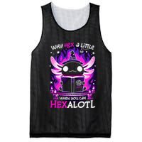 Why Hex A Little When U Can Hex Alotl Axolotl Halloween  Mesh Reversible Basketball Jersey Tank