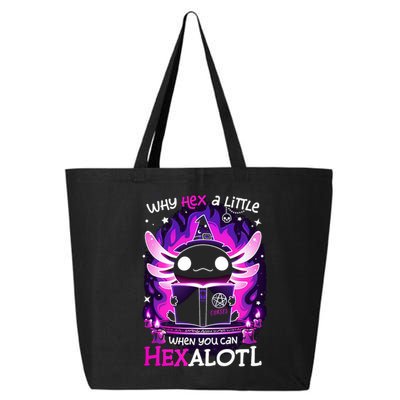 Why Hex A Little When U Can Hex Alotl Axolotl Halloween  25L Jumbo Tote