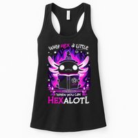 Why Hex A Little When U Can Hex Alotl Axolotl Halloween  Womens Tank Top