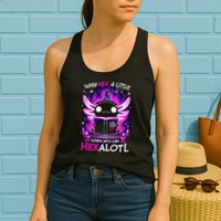 Why Hex A Little When U Can Hex Alotl Axolotl Halloween  Womens Tank Top