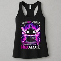 Why Hex A Little When U Can Hex Alotl Axolotl Halloween  Womens Tank Top