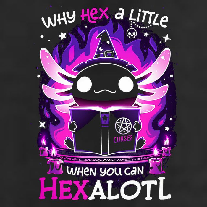 Why Hex A Little When U Can Hex Alotl Axolotl Halloween  Hat