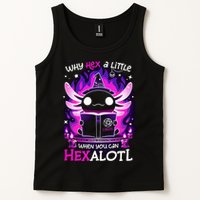 Why Hex A Little When U Can Hex Alotl Axolotl Halloween  Tank Top