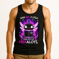 Why Hex A Little When U Can Hex Alotl Axolotl Halloween  Tank Top