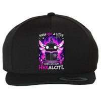 Why Hex A Little When U Can Hex Alotl Axolotl Halloween  Wool Snapback Cap