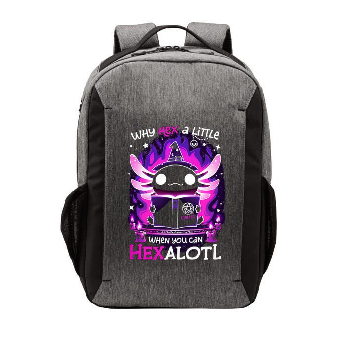 Why Hex A Little When U Can Hex Alotl Axolotl Halloween  Vector Backpack