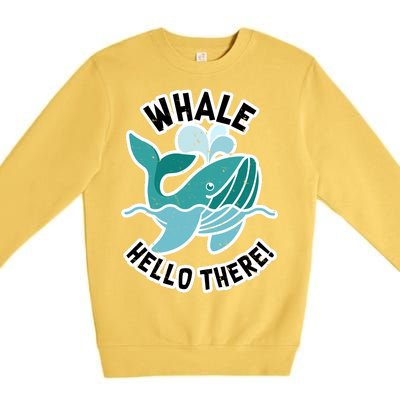 Whale Hello There Premium Crewneck Sweatshirt