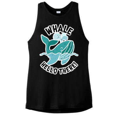 Whale Hello There Ladies PosiCharge Tri-Blend Wicking Tank