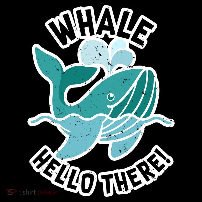 Whale Hello There High Crown Mesh Back Trucker Hat