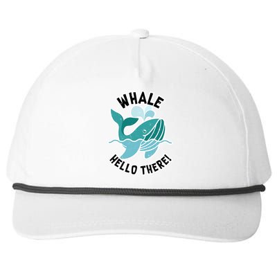 Whale Hello There Snapback Five-Panel Rope Hat