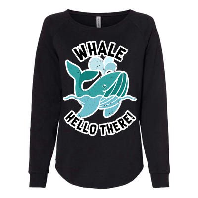 Whale Hello There Womens California Wash Sweatshirt