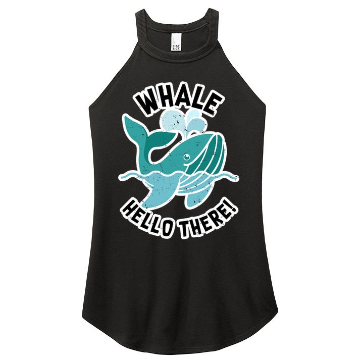Whale Hello There Women's Perfect Tri Rocker Tank