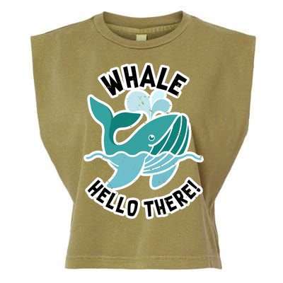 Whale Hello There Garment-Dyed Women's Muscle Tee