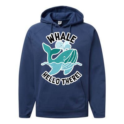 Whale Hello There Performance Fleece Hoodie