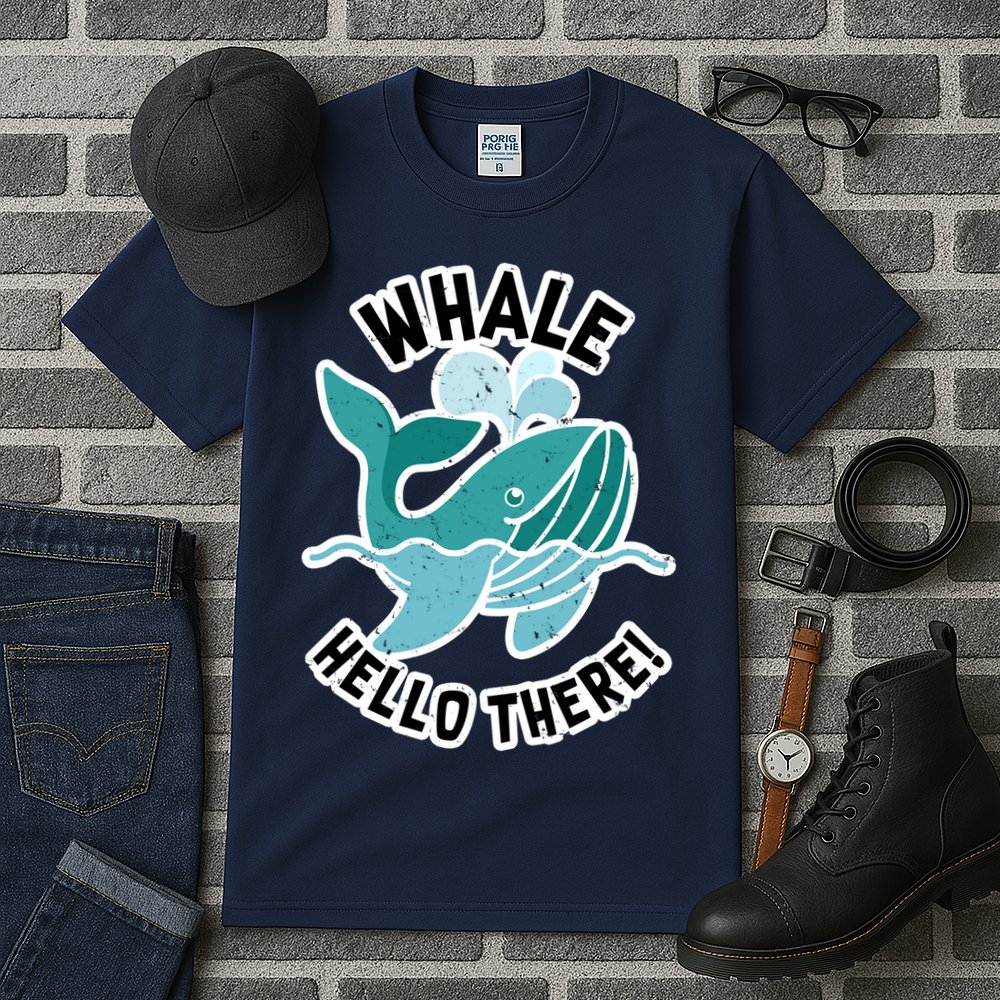 Whale Hello There Tall T-Shirt