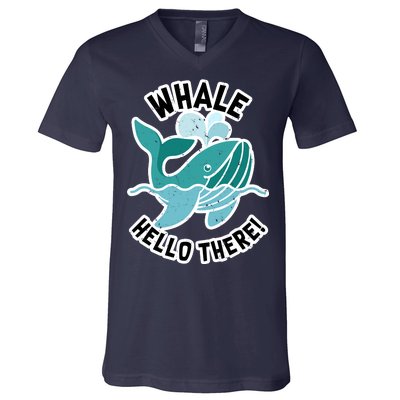 Whale Hello There V-Neck T-Shirt