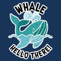 Whale Hello There Drawstring Bag