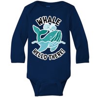 Whale Hello There Baby Long Sleeve Bodysuit