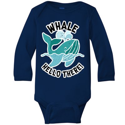 Whale Hello There Baby Long Sleeve Bodysuit