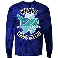 Whale Hello There Tie-Dye Long Sleeve Shirt