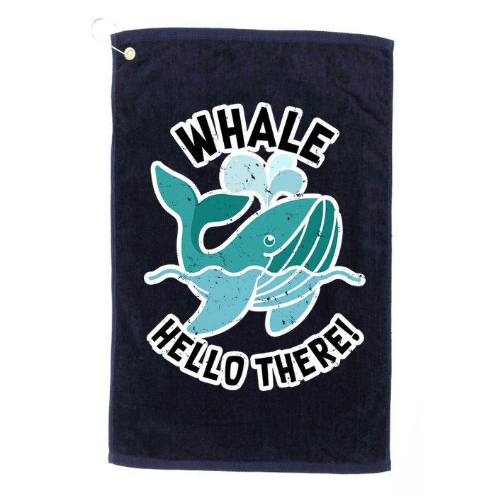 Whale Hello There Golf Towel