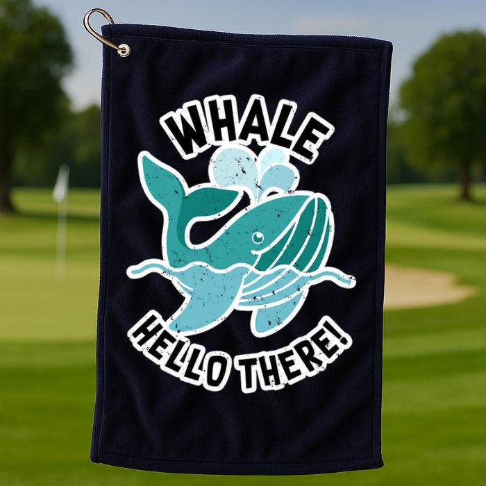 Whale Hello There Golf Towel