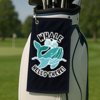 Whale Hello There Golf Towel
