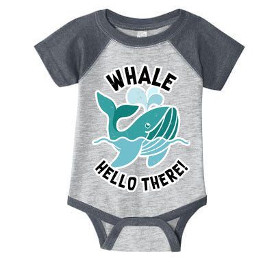 Whale Hello There Infant Baby Jersey Bodysuit