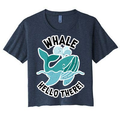 Whale Hello There Women's Crop Top Tee