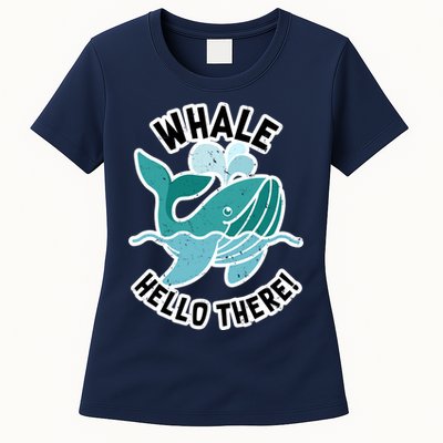 Whale Hello There Womens T-Shirt