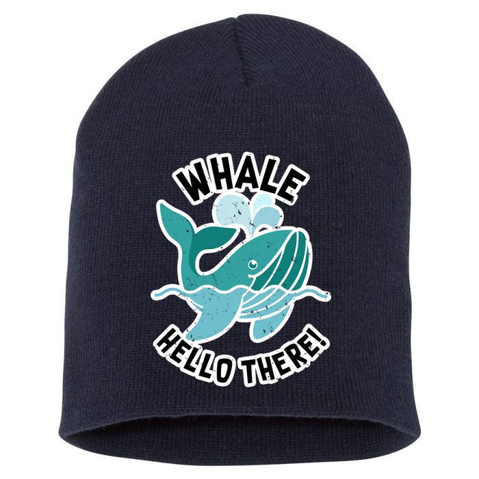 Whale Hello There Short Acrylic Beanie