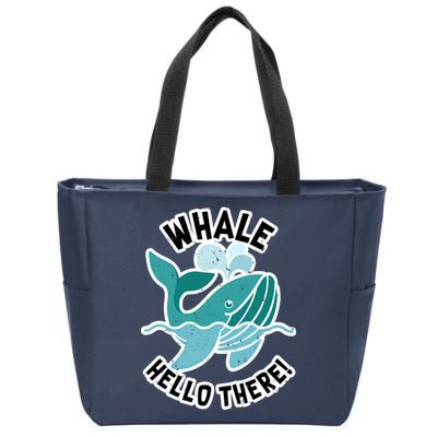 Whale Hello There Zip Tote Bag