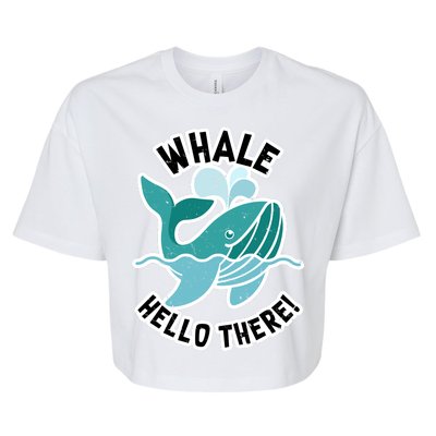 Whale Hello There Bella+Canvas Jersey Crop Tee