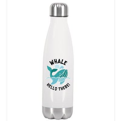 Whale Hello There Stainless Steel Insulated Water Bottle