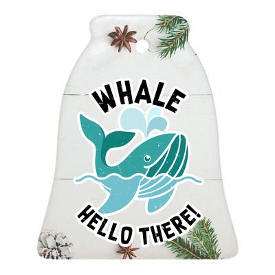 Whale Hello There Ceramic Bell Ornament