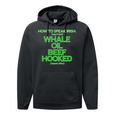 Whale Oil Beef Hooked Performance Fleece Hoodie