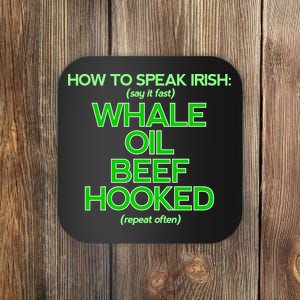 Whale Oil Beef Hooked Coaster