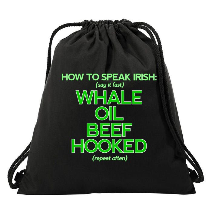 Whale Oil Beef Hooked Drawstring Bag
