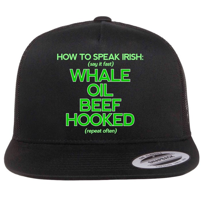 Whale Oil Beef Hooked Flat Bill Trucker Hat