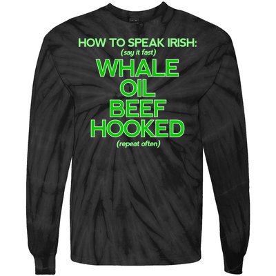 Whale Oil Beef Hooked Tie-Dye Long Sleeve Shirt