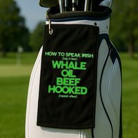 Whale Oil Beef Hooked Golf Towel
