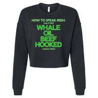Whale Oil Beef Hooked Cropped Pullover Crew