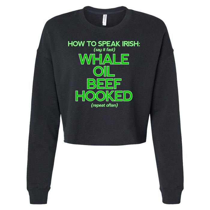 Whale Oil Beef Hooked Cropped Pullover Crew