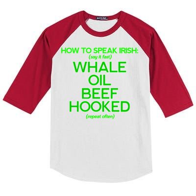 Whale Oil Beef Hooked Kids Colorblock Raglan Jersey